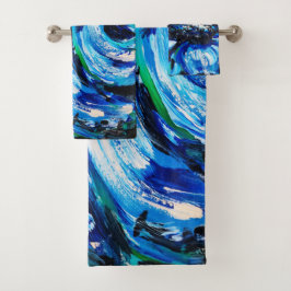 Conjunto De Toalhas Fleur bleue