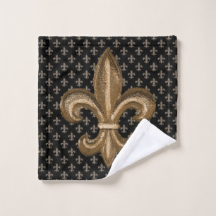 Conjunto De Toalhas Fleur de Lis, francês, de Dourado e bronze
