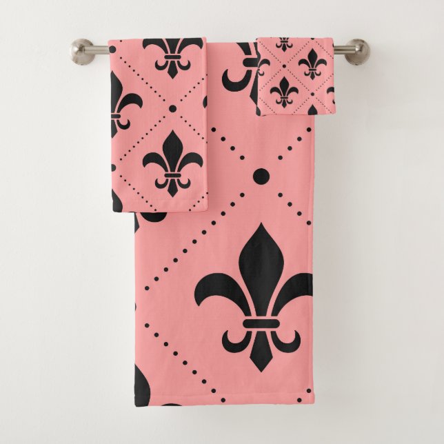 Conjunto De Toalhas Fleur De Lis Pattern (Insitu)