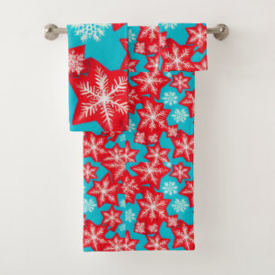 Conjunto De Toalhas Flocos de neve