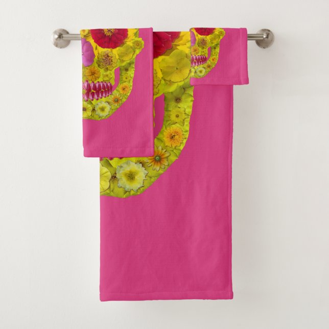 Conjunto De Toalhas Flor - Caveira 8 (Insitu)