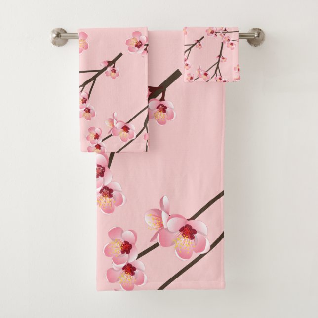 Conjunto De Toalhas Flor de Cerejeira (Insitu)