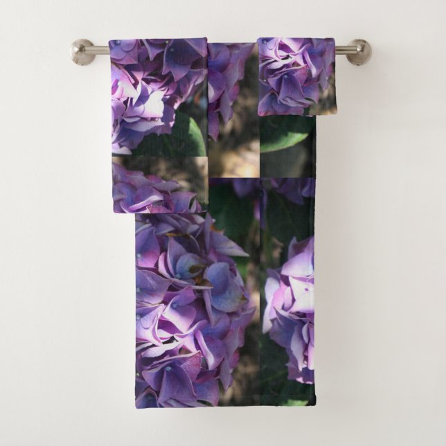 Conjunto De Toalhas Flor de Hydrangea Puro-Claro (Insitu)