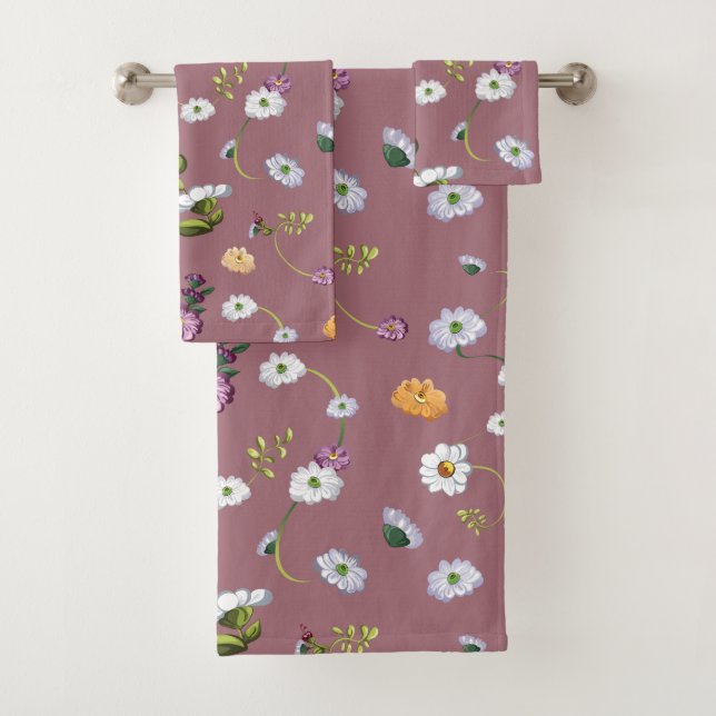 Conjunto De Toalhas Flor de margarida 3 (Insitu)