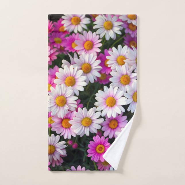 Conjunto De Toalhas Flor de mistura de margarida (Toalha de mão)