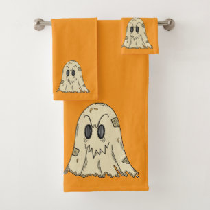 Conjunto De Toalhas Flor Flutuante - Fantasmas Amigáveis do outono