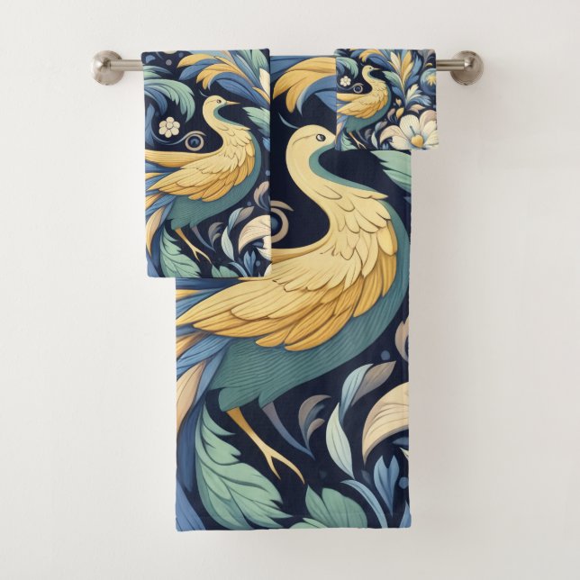 Conjunto De Toalhas Flor Morris art (Insitu)