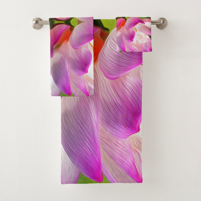 Conjunto De Toalhas FLOR RÚPIDO - Arte Fractal - (Insitu)
