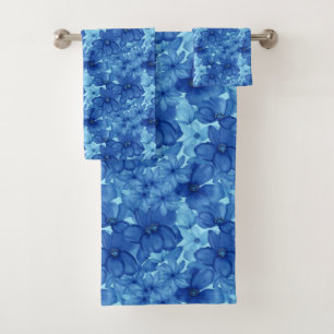 Conjunto de Toalhas Florais Vibrantes de Aquarela