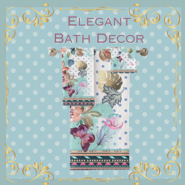 Conjunto De Toalhas Floral (Criador carregado)