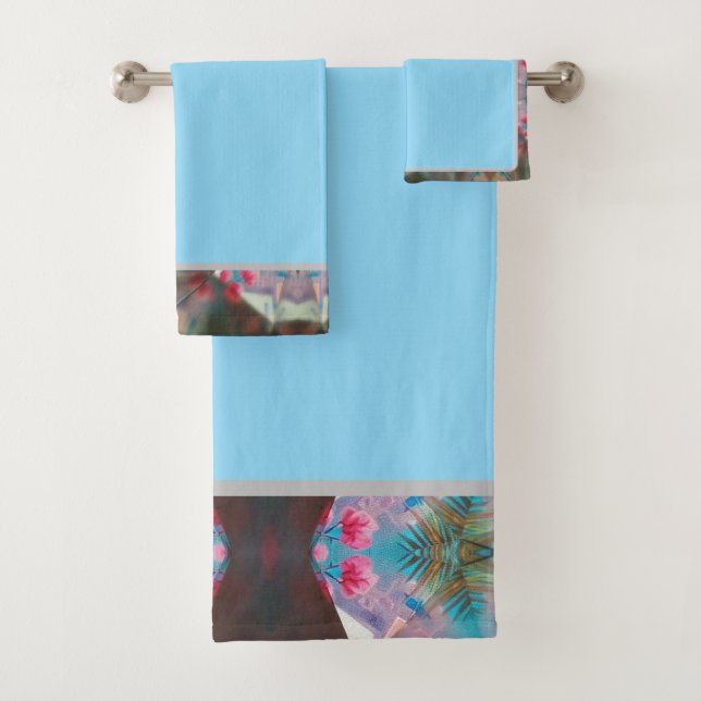 Conjunto De Toalhas Floral Dotado Vermelho (Insitu)