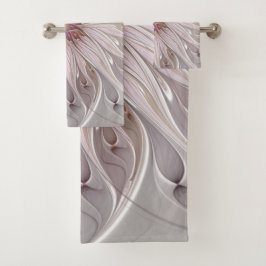 Conjunto De Toalhas Floral Fantasy, Abstrato Moderna Flor Pastel