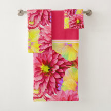 Floral rosa e amarela