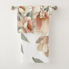 Conjunto De Toalhas Floral rustic vintage elegante na moda