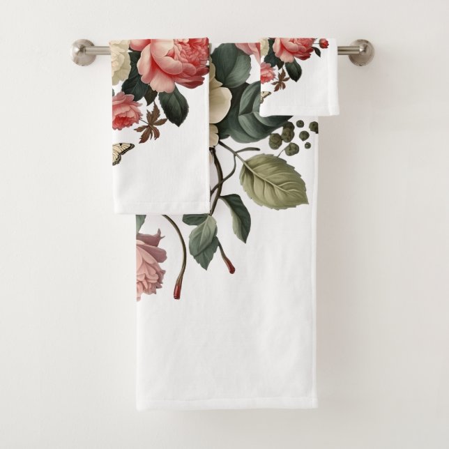 Conjunto De Toalhas floreado (Insitu)