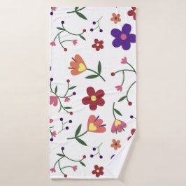 Conjunto De Toalhas flores-