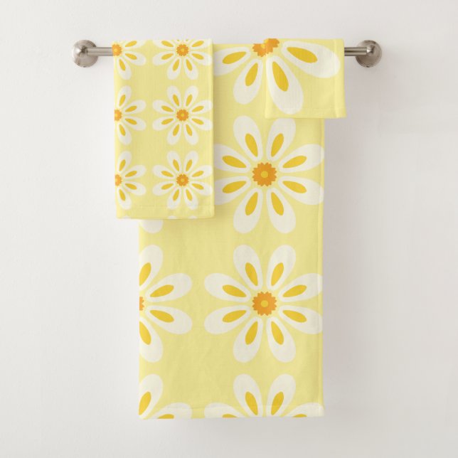Conjunto De Toalhas Flores amarelas (Insitu)