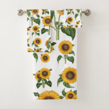 Flores Amarelas de Aquarela Folhagem Botânica