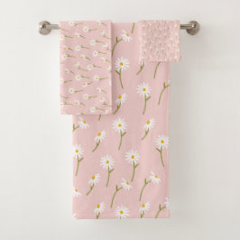 Conjunto De Toalhas Flores Botânicas Florais Modernas De Aquarelas