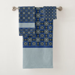 Conjunto De Toalhas Flores Com Til Um Padrão De Fluxo