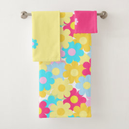 Conjunto De Toalhas Flores Cutis