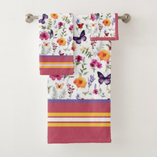 Conjunto De Toalhas Flores da Primavera