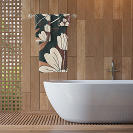 Conjunto De Toalhas Flores de Outono Noir