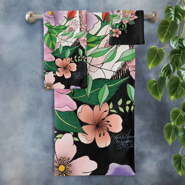 Conjunto De Toalhas Flores De Porco (Criador carregado)