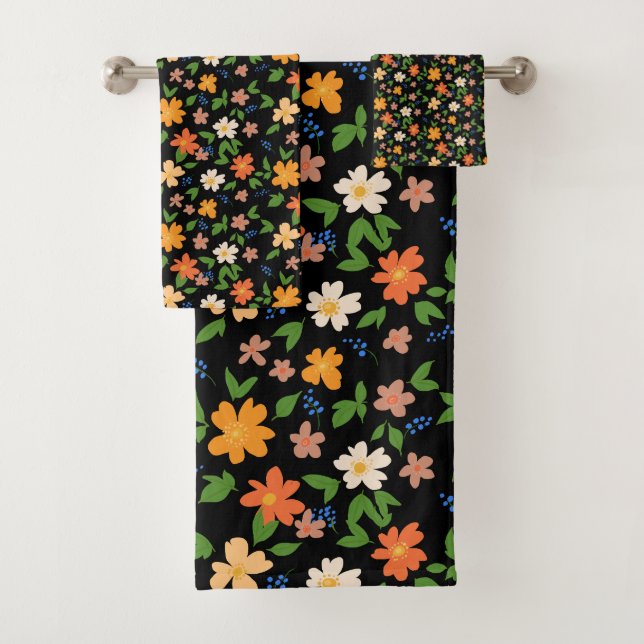 Conjunto De Toalhas Flores de primavera (Insitu)