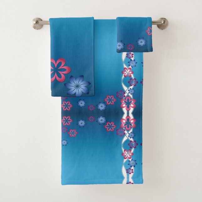 Conjunto De Toalhas Flores de primavera (Insitu)