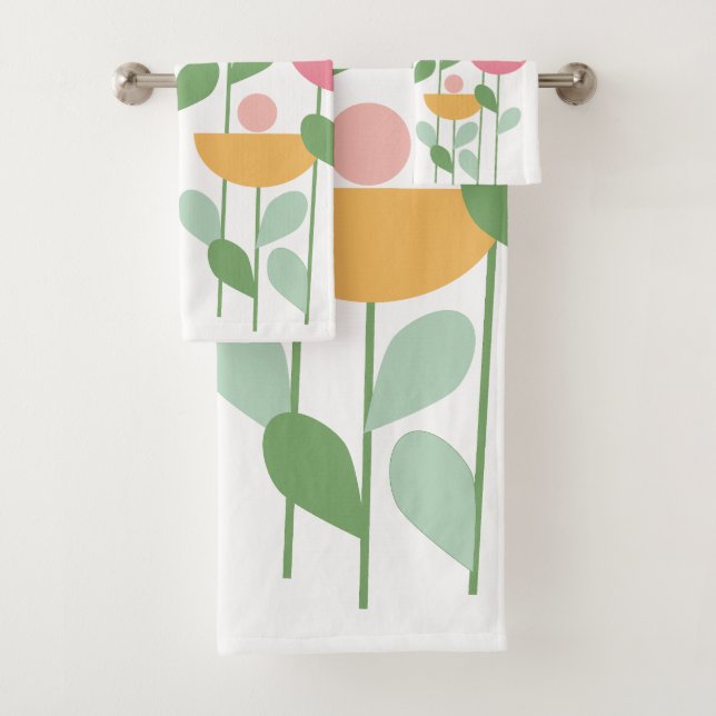 Conjunto De Toalhas Flores de Tutti Frutti (Insitu)