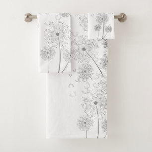 Conjunto De Toalhas Flores Delicadas De Vento