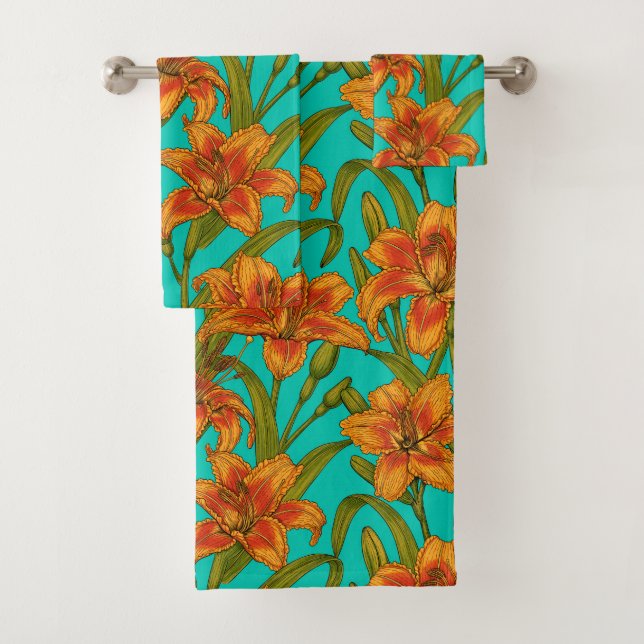 Conjunto De Toalhas Flores diárias tawny (Insitu)