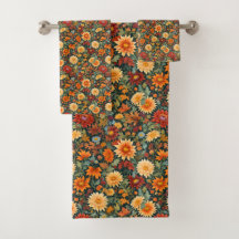 Flores e Folhas de outono