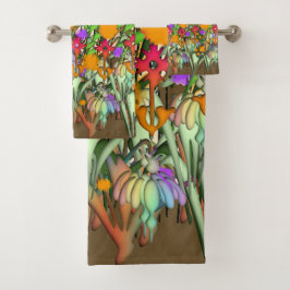 Conjunto De Toalhas Flores Flores