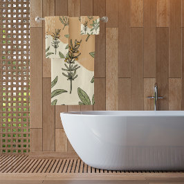 Conjunto De Toalhas Flores Herbais