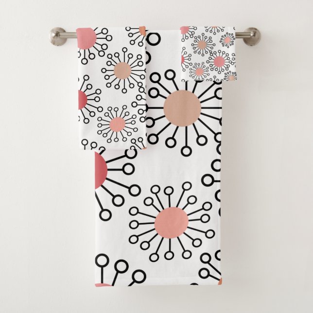 Conjunto De Toalhas Flores MCM (Insitu)