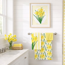 Flores Narcisos Amarelos de Primavera