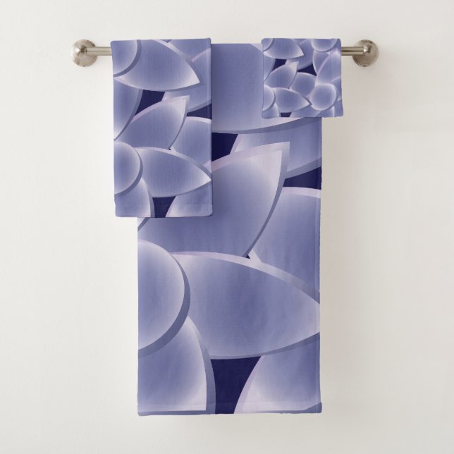 Conjunto De Toalhas Flores roxas (Insitu)