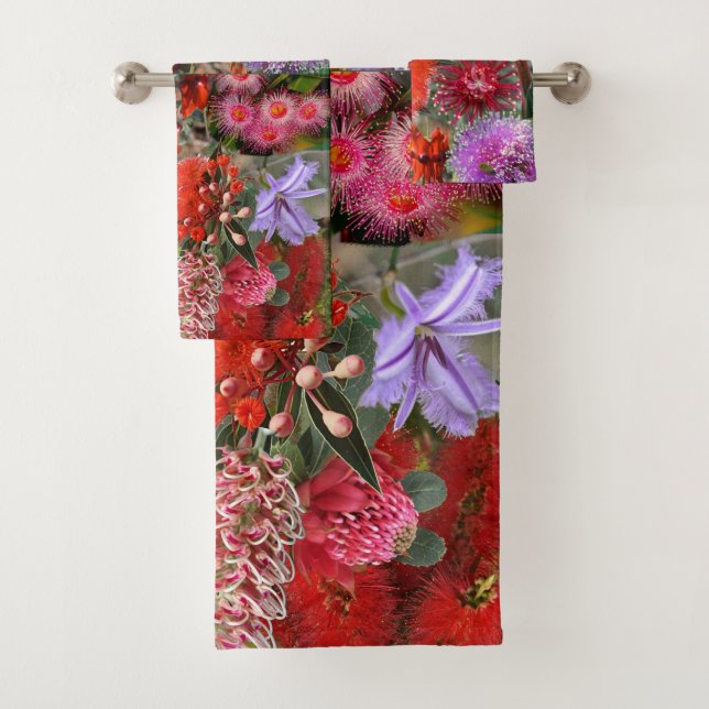 Conjunto De Toalhas Flores Selvagens Australianas (Insitu)