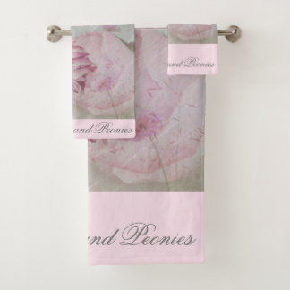Conjunto De Toalhas Flores selvagens e peônias
