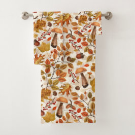 Conjunto De Toalhas Floresta automática em branco