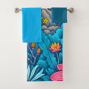 Conjunto De Toalhas Floresta Noturna Sonhadora