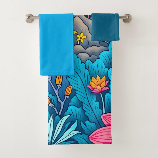 Conjunto De Toalhas Floresta Noturna Sonhadora (Insitu)