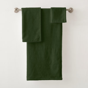 Conjunto De Toalhas Floresta sólida verde