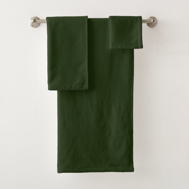 Conjunto De Toalhas Floresta sólida verde (Insitu)