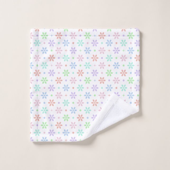 Conjunto De Toalhas Flowers, Dots & Sparkles (Pano de lavar)