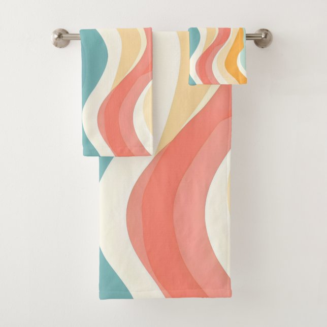 Conjunto De Toalhas fluxo pastel (Insitu)