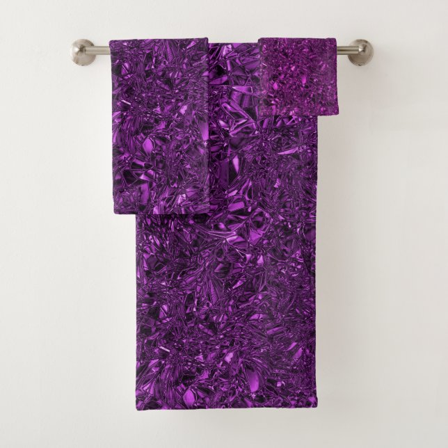 Conjunto De Toalhas Folha de prata de luxo personalizada (Insitu)