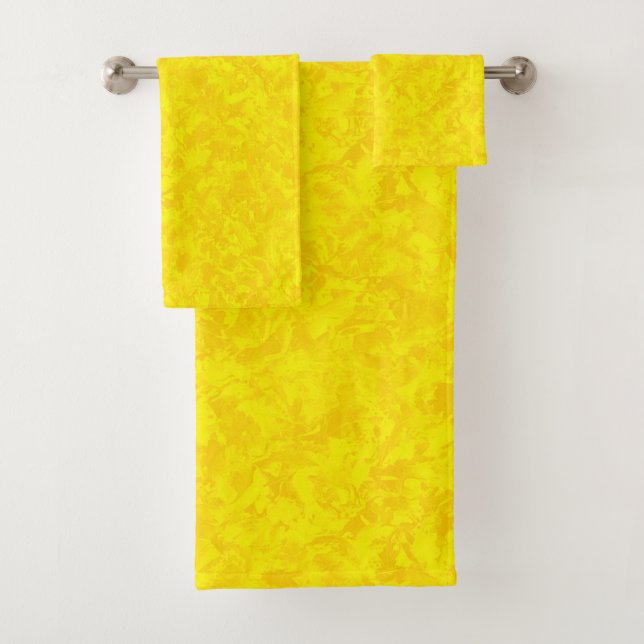 Conjunto De Toalhas Folhas Amarelas (Insitu)